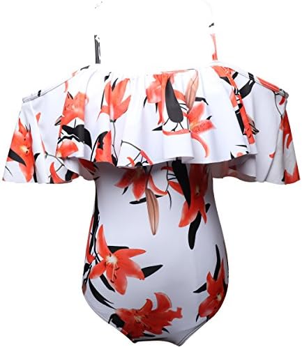 Girls Kids Swimsuit Two Pieces Bikini Set Ruffle Falbala Swimwear Bathing Suits