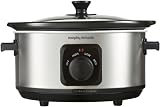 Morphy Richards 3.5L Stainless Steel Slow Cooker with 3 Heat Settings