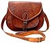 Last DAY - SALE Clearance 2019! Shakun Leather Handmade Womens Vintage Genuine Brown Cross Body Bag, NEW, 100% Pure Leather with Free Shipping