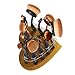 Cosmetic Shelf, Yoyorule 12 Hole Love Makeup Brush Holder Drying Rack Organizer Cosmetic Shelf Tool