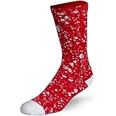 Ethika Men's Crew Sock | Red Splatter