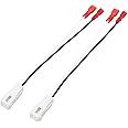 2 Pack 72-7902 Front Dash Tweeters Speaker Wiring Harness Adapter Connector Plug Replacement for Jeep Cherokee Dodge Ram Chrysler 2005-2022 Aftermarket Dash Tweeters Audio Cable Plug Speakers Harness
