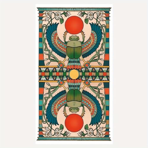 Atesswy Egyptian Art Nouveau Tarot, A Egyptian-Themed Tarot Deck: Ancient Wisdom Meets Art Nouveau Elegance, 78 Tarot Cards, Pocket Edition: 4.06