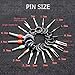 UTSAUTO Auto Terminals Removal Key Tool Set 21pcs Car Terminal Electrical Wiring Crimp Connectors Key Extractor Repair Tools Set