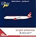 GeminiJets Virgin America A321neo N921VA 1:400 Scale Diecast Model Airplane