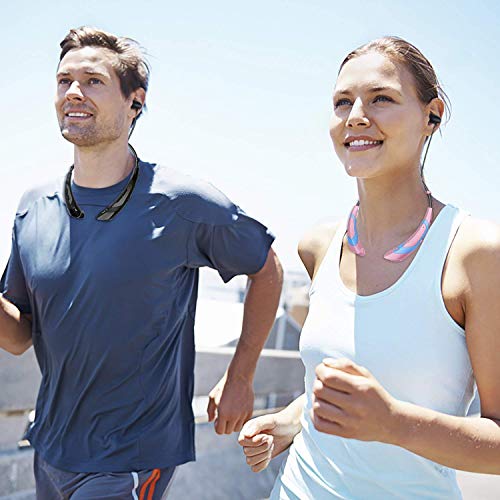 BUMMD Bluetooth Neckband Headphones with Earbuds, Flexible