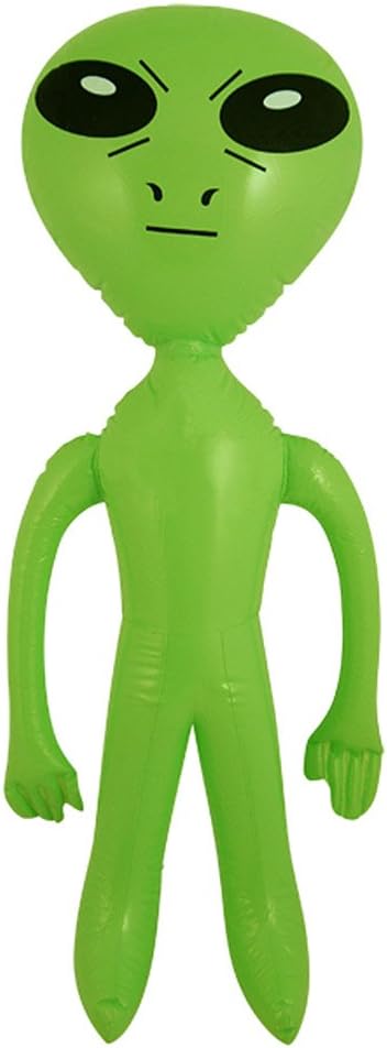 Henbrandt Inflatable Green 64 cm Alien Spaceship Party Accessory