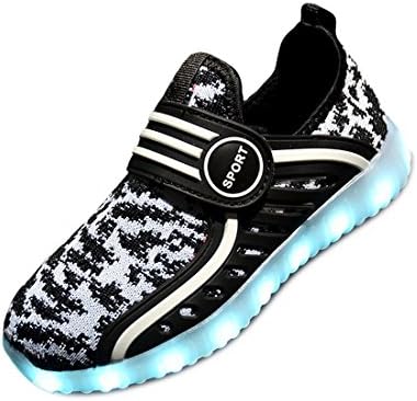 a5cx7asIA 2017 New Baby Kids 7 Color LED Light Shoes Summer Girls Boys USB Charge Luminous Shoe Children