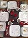 Corelle Square 32-Piece Dinnerware Set, Splendor, Service for 8