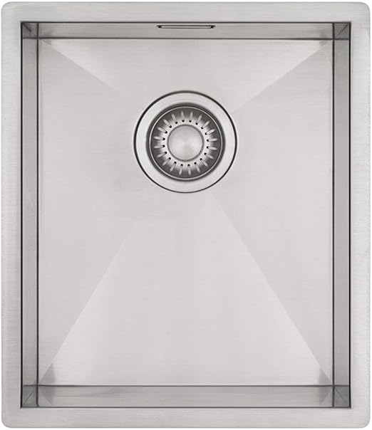 Edelstahl Küchenspüle/Spülbecken MIZZO Quadro 34-40 Flächenbündig