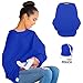 Nursing Scarf Car Seat Cover Baby Shopping Cart High Chair Wrap Stretch Stroller Canopy - Stretchy Universal 5-in-1 Infinity Scarf for Breastfeeding Soft & Lightweight Dark Blue by Teddy and Flower