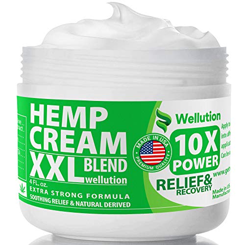 WELLUTION Hemp Cream 2,500,000 XXL Blend X10 Power Natural Hemp