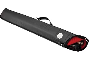 Casemaster Billiard/Pool Cue Soft Vinyl Case, Holds 1 Complete 2-Piece Cue (1 Butt/1 Shaft)