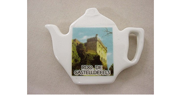 IMAN Nevera Forma DE Tetera Porcelana Souvenir Recuerdo DE ...