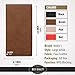Travel Wallet - Passport Holder - Long Leather Wallet and Travel Document Organizer - Wallet for Men and Women - Money Tickets and Card Organizer - RFID Travel Document Holder - in a Gift Box - Brown