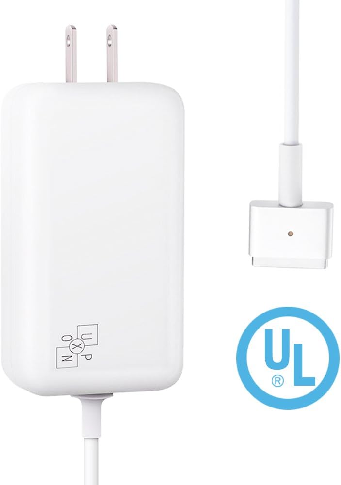 Charger For Macbook , UL Certified Upxon Replacement Connector Ac Power Adapter for Macbook by Upxon (60T)