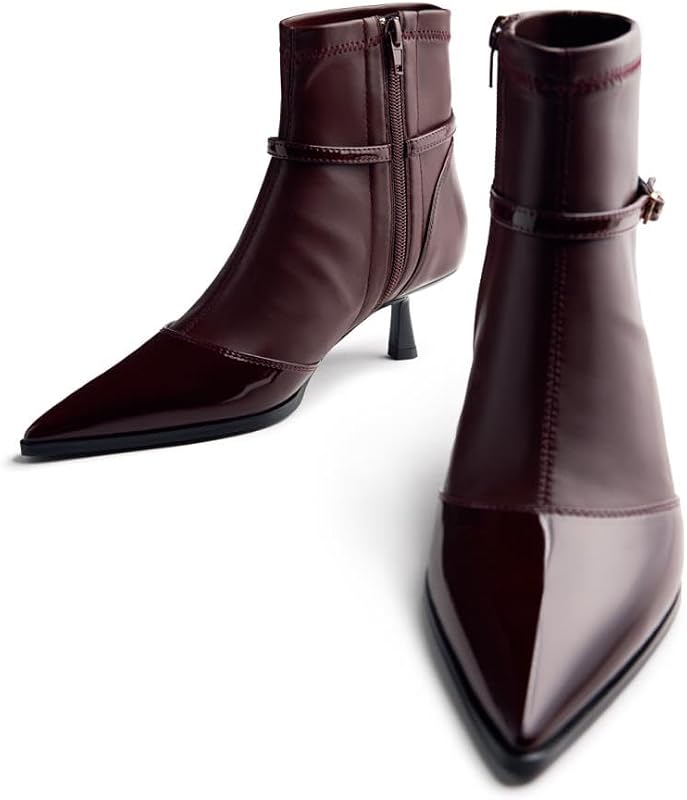 Femme Caspian Botte Oxford, Bordeaux, 36 EU