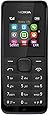 Nokia 105 RM-1135 Dual-Band (850/1900 MHz) Factory Unlocked Mobile Phone, Black, 2G Network Only.