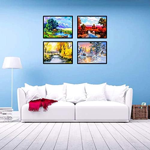 Ginfonr 4 Pack 5D Diamond Painting Full Drill Four Season Landscape by Number Kits - Image 5