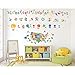 Wallies Counting Numbers Vinyl Decals, Assorted