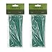 EuTengHao 100 Pieces Adjustable Garden Plant Twist Ties, 6.7 Inch Flexible Plastic Twist Ties Multi-Use for Secure Vine (Green)