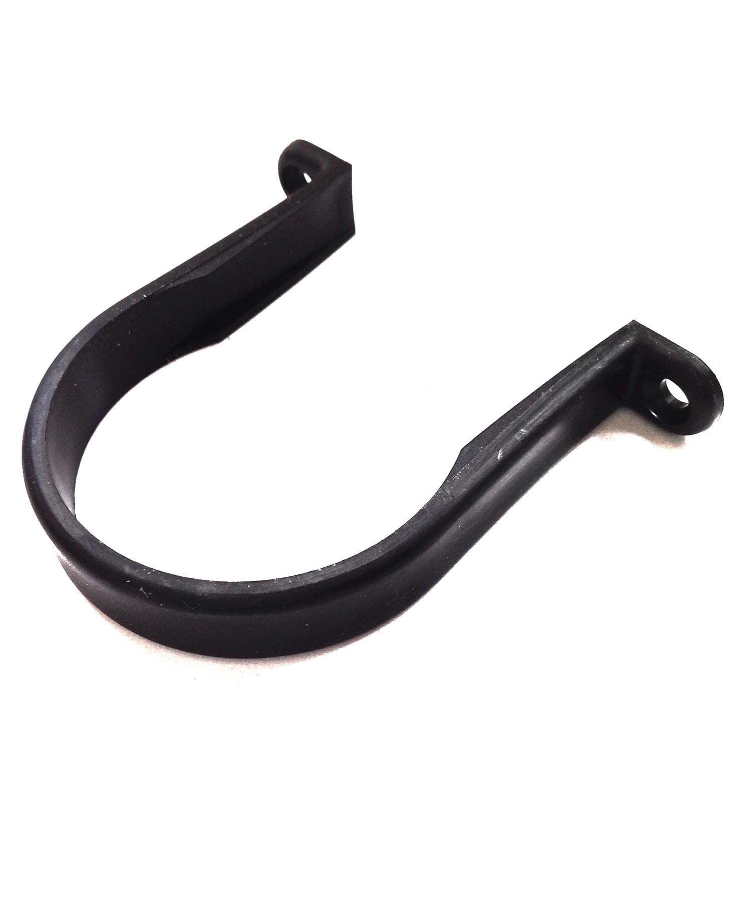 MSL 50mm (56mm) Waste Pipe Clip - Pack of 5 - Black