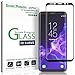 amFilm Glass Screen Protector for Samsung Galaxy S9, 3D Curved Tempered Glass, Dot Matrix with Easy Installation Tray, Case Friendly (Black) primary