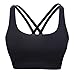 Animastyle Women's Wirefree Yoga Bra High Support Padded Sports Bra Black L