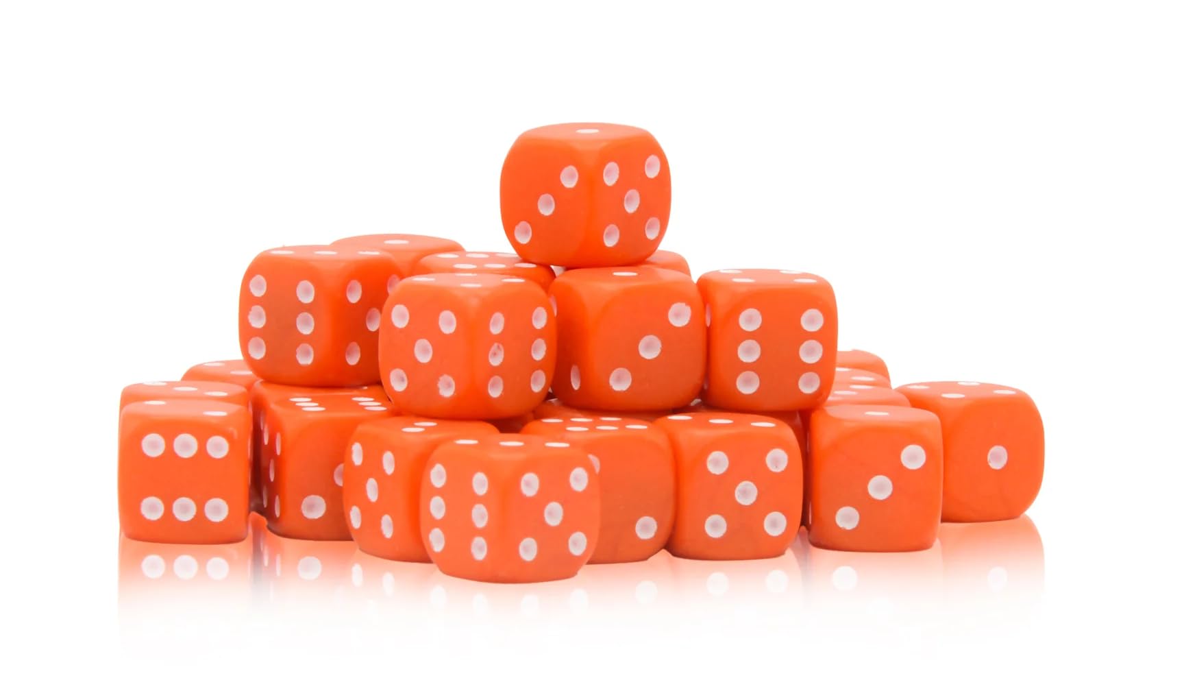 30x D6 Dice Pack | 10mm Classic (Orange)