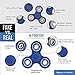 Fidget Spinner [3d Figit] | Tri Spinners | Double Sided Figet Toy with Pouch and Warranty (Street Blue) by Fidgeteer