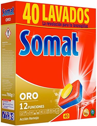 Somat Gold Dishwasher Tablets 40 Dose Amazon Co Uk Grocery