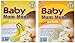 Hot-Kid Baby Mum-Mum Rice Rusks, 2 Flavor Variety Pack, 24 Pieces (Pack of 4) 2 Each: Banana, Original Gluten Free, Allergen Free, Non-GMO, Rice Teether Cookie for Teething Infants