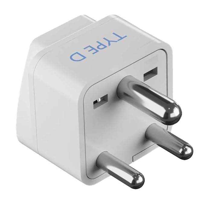 Ceptics (USA, UK, China & More) to India (Type D) Travel Adapter Plug
