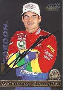 AUTOGRAPHED Jeff Gordon 1996 Pinnacle Action Packed Racing ...
