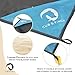 CUB & FINCH Outdoor Beach Mat with Pockets, Sand Stakes – Nylon Travel Blanket and Ground Tarp with Compact Carry Bag for Camping, Picnics, Hiking, Festivals – Waterproof, Lightweight, Sand-Proofthumb 4