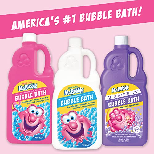 Mr. Bubble Original Bubble Bath - Great for Your Baby, Kids, and Adults - Hypoallergenic, Tear Free Bubble Bath Solution (2 Bottles, 16 fl oz Each)