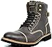 BRUNO MARC TORONTO-1 Men's Classic Original Faux Leather Lace Up Cap Toe Military Combat Work Desert Ankle Boot