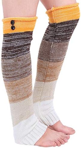Women Knit Leg Warmers Crochet Leggings Slouch Boot Winter Thermal Socks