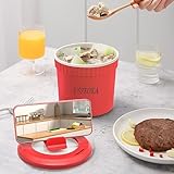 Portable electric pot,Red 110V,Ramen pot,Small