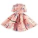 Girls Princess A Line pink playwear Mamma print Party Dresses 2T-7T