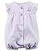 Carter's Baby Girls' Cotton 1-piece Snap-Up Romper (18 Months, Purple Owl)