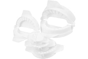 TOBBOMEY 5pcs Dumpling Maker Press Plastic Pierogi Ravioli Mold Dough Cutter for Easy Homemade Dumpling