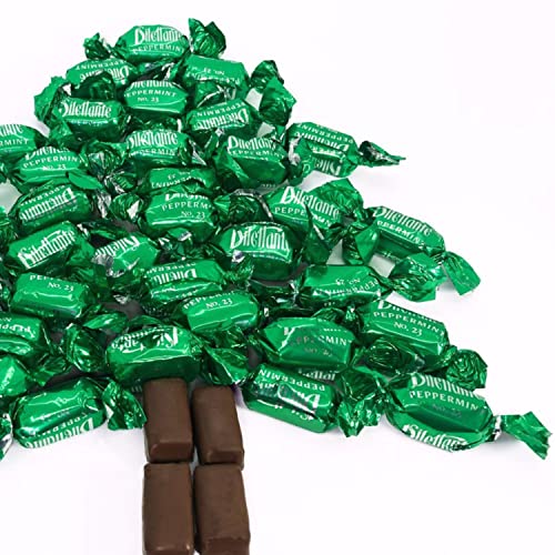 Peppermint Chocolate TruffleCremes 28Ounce Bulk Jar Covered in