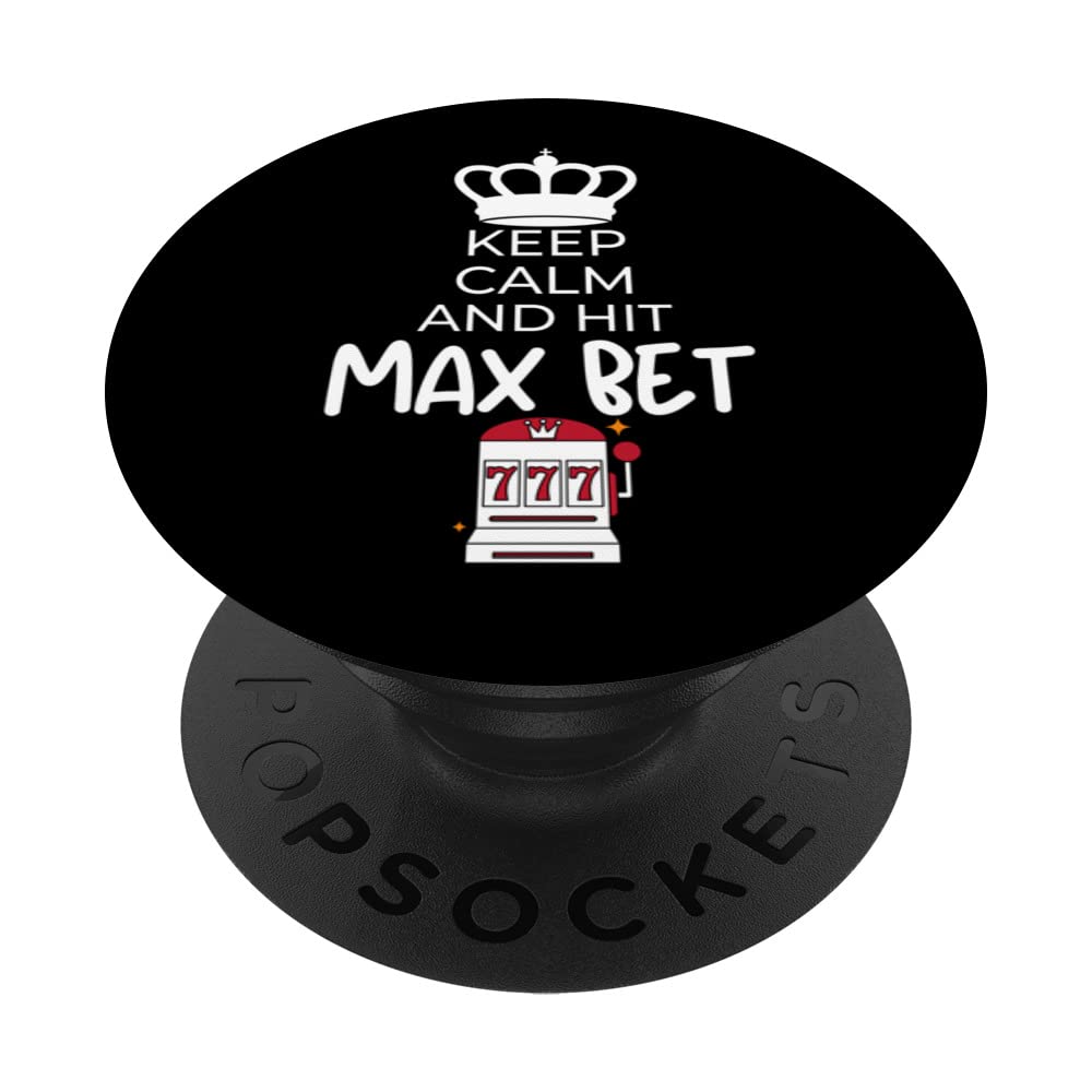 Keep Calm Slot Machine Gamling Casino PopSockets Swappable PopGrip