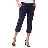 Rekucci Women's EcoCosy Comfort Classic Chic Cropped Capri Pant