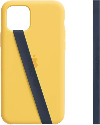 Amazon Sinjimoru シリコンスマホホルダー Iphone Androidなどスマホケース スマホカバーに貼り付ける薄型スマホベルト 落下防止 片手操作できるリボン型 Iphone ホールドリング ネイビー ホールドリング 通販