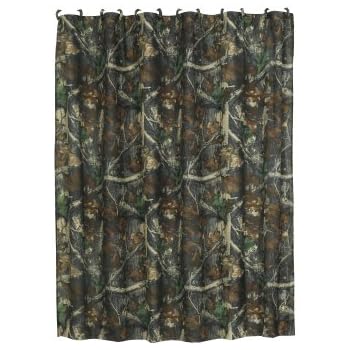 Amazon Com Hiend Accents Realtree Oak Camo Shower Curtain 72 X72