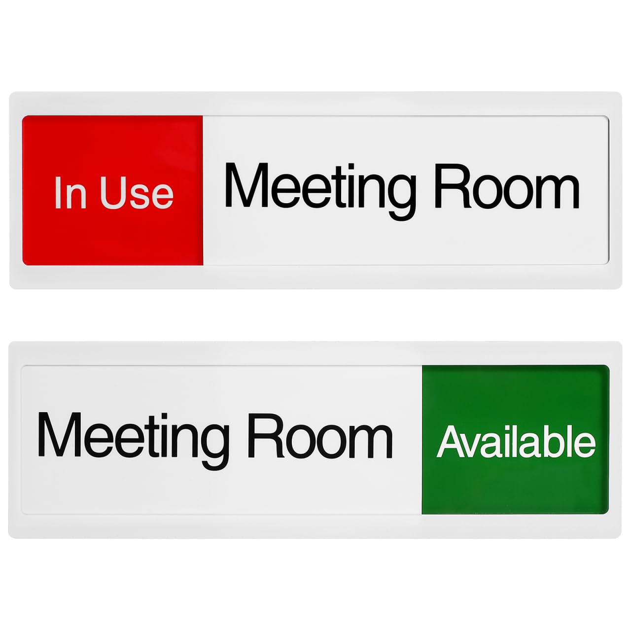 Ciieeo Office Door Sign Sliding Status Indicator for Meeting Room in Use Available Privacy Waterproof Tear-Resistant 9.84X3.15X0.31In