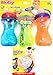 Nuby No Spill Easy Grip 10 Oz Sippy Cups 3 Pack Plus 2 Pack Replacement Silicone Spouts