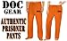 Prison Costume ORANGE DOC Convict Uniform Prisoner Pants